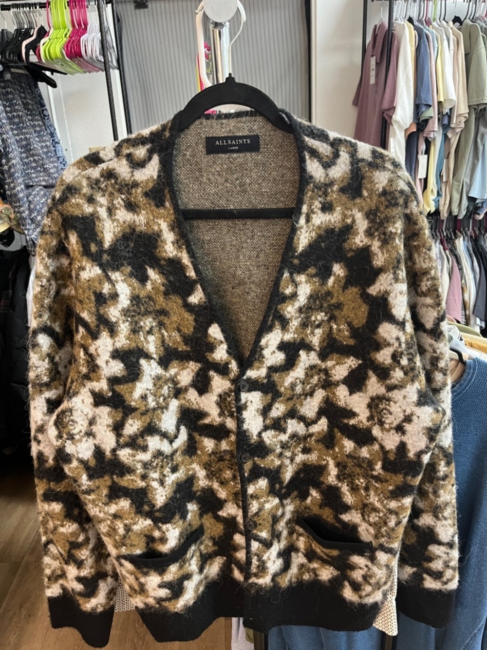 AllSaints Florelle Wool/Alpaca Cardigan NWOT